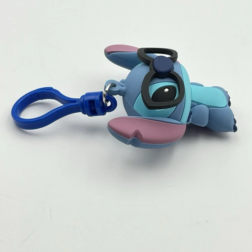 Lilo & Stitch‎ With Glasses Figural Keychain Series 2 Rubber Bag Clip Like New